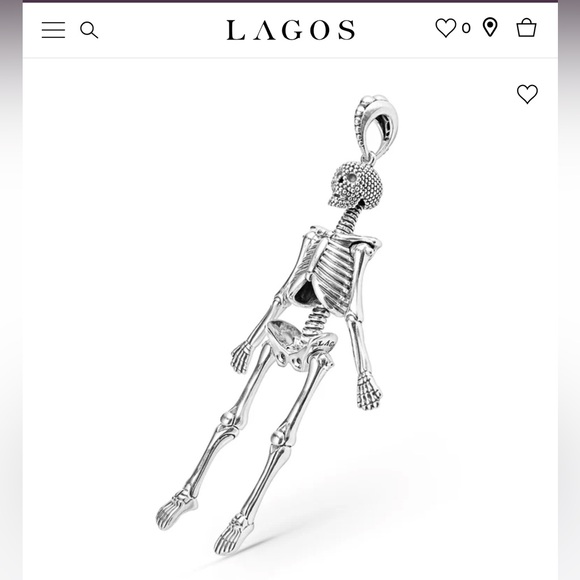 NWT Rare Wonders Silver Skeleton Pendant Necklace - Picture 7 of 9